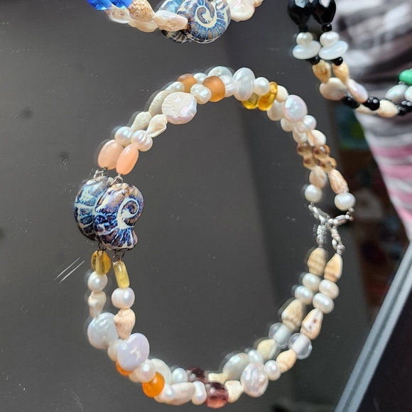 Freshwater pearl mermaid choker - Picture 1 of 4